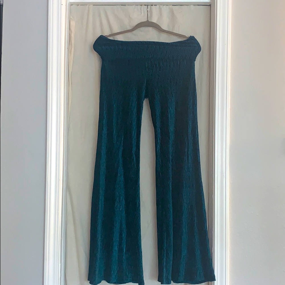 Deep Teal Boho Leggings